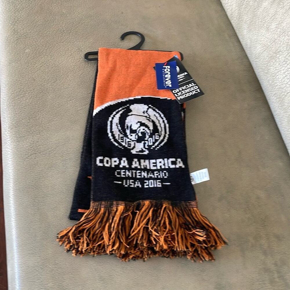 Houston Copa America Centenario Scarf USA 2016  Soccer Collectibles Orange Black - Picture 2 of 6
